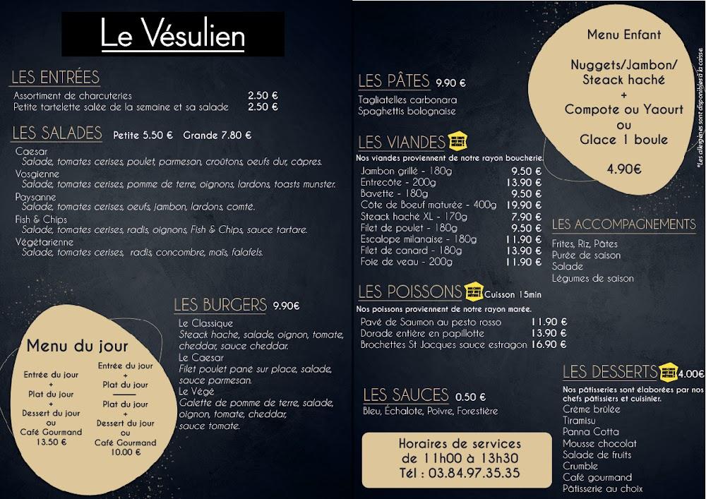 Le Vésulien - Menu Image 1